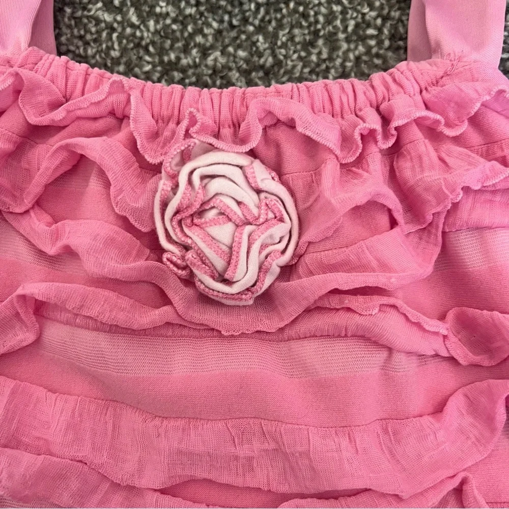 Pink Ruffle Onesie - Picture 3 of 6